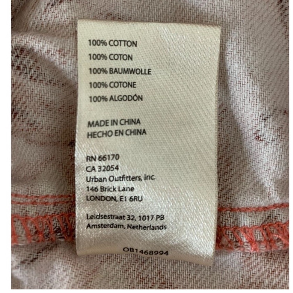 Anthropologie Jessie Printed Utility Shorts Peach Butterfly Floral 10 - Picture 7 of 10